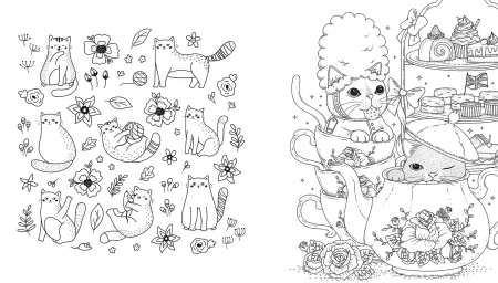 Раскраска: Я раскрашиваю замурчательных котят EKS-889203