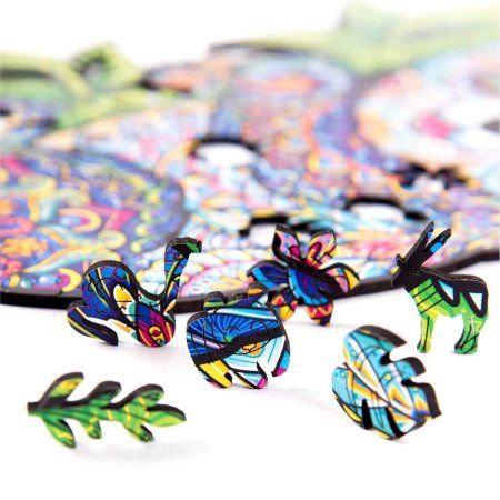 Деревянный пазл с двухслойной крышкой Панда M (2022) MAGZ114-2