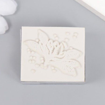 Печать акрил "Цветок с листиками" 3.6 x 3 x 2 см SIM-7889190