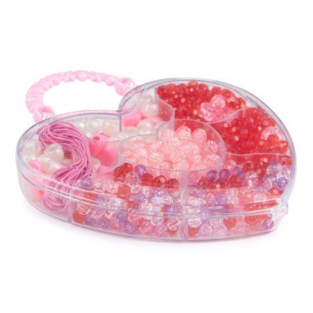 Набор бусин для рукоделия HOBBIUS "Сердце" №01 ассорти JHB-01