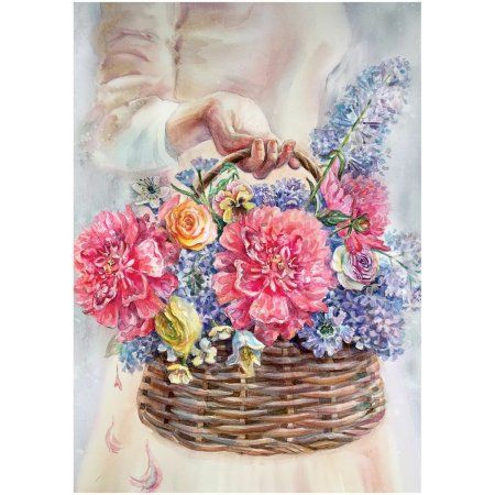 Пазл ТРИ СОВЫ 500 "Цветы в корзине" RE-ПК500_54649