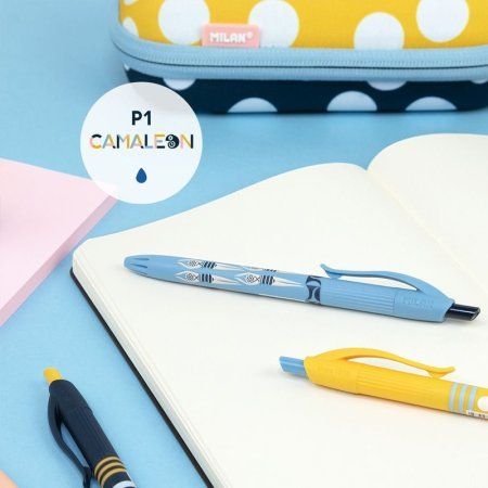 Ручка шариковая автоматическая MILAN P1 Camaleon, синяя, 1.0 мм, ассорти ML-1765729120