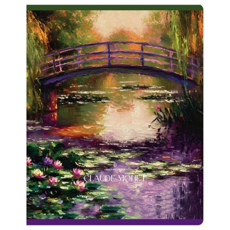 Тетрадь 48л. A5 клетка Greenwich Line "Scenery" матовая ламинация, тиснение фольгой, 70 г/м2 RE-N5c48-58440