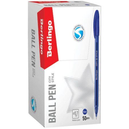 Ручка шариковая Berlingo "City Style" синяя, 0.7 мм RE-CBp_70762
