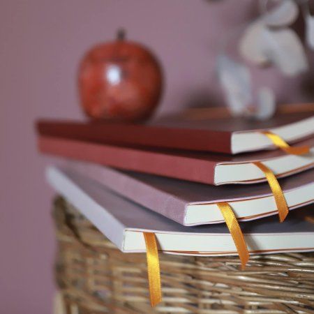 Блокнот RHODIARAMA Softcover A5 90 г/м2 80 л, в линию, на резинке, светло-красный RH-117371C