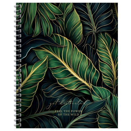 Тетрадь 96л. A5 клетка на гребне BG "Tropic style" матовая ламинация, тиснение фольгой, твердая обложка RE-ТТ5гр96_лм_тф_56715