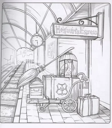 Книга: Раскрашиваем мир Гарри Поттера. Волшебная раскраска по мотивам любимой вселенной EKS-819613