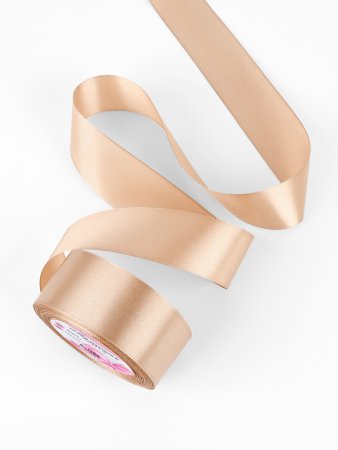 Лента атласная 40 мм x 23 ± 1 м, №267 бежевый SIM-1218371