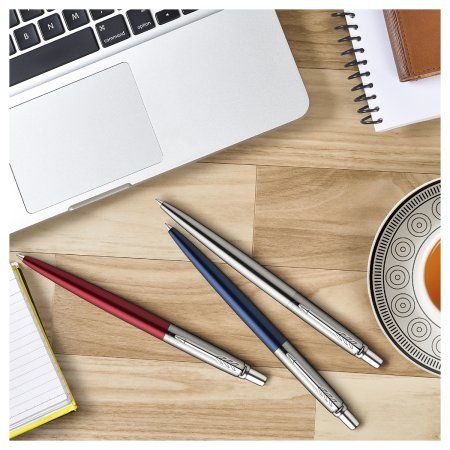 Ручка гелевая PARKER "Jotter Stainless Steel CT" черная, 0.7 мм, кнопочный механизм, подарочная упаковка RE-2020646