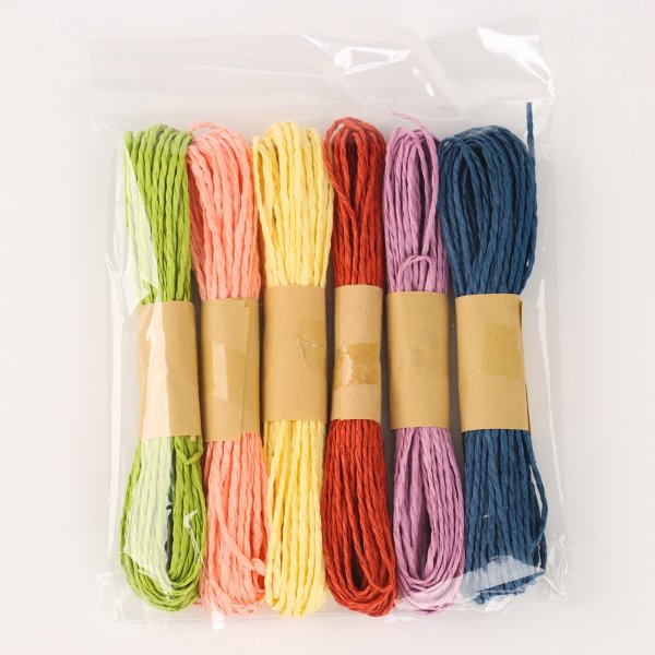 Рафия 10 м набор 6 шт ассорти SIM-10225304