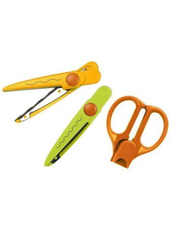 Ножницы фигурные MILAN ZigZag 16 см, с 3 сменными насадками-лезвиями, блистер ML-14930904 Ножницы фигурные MILAN ZigZag 16 см, с 3 сменными насадками-лезвиями, блистер ML-14930904