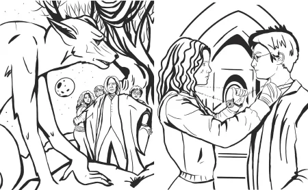 Раскраска: Волшебный мир Гарри Поттера. Раскраска EKS-926175