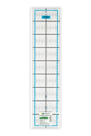 Линейка для пэчворка GAMMA пластик 10 x 45 см в пакете QRL-07