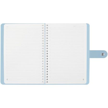 Записная книжка А5 96л. Greenwich Line "Pastel. Blue" ЛАЙТ, кожзам, скрытый гребень, блок в линию RE-NA5_51414