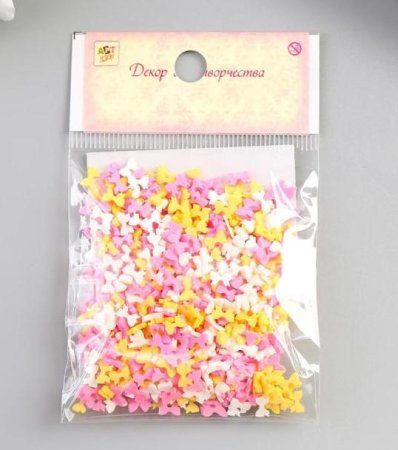 Декор для творчества пластик "Бантики" 10 г 0.6 x 0.3 см SIM-5117990