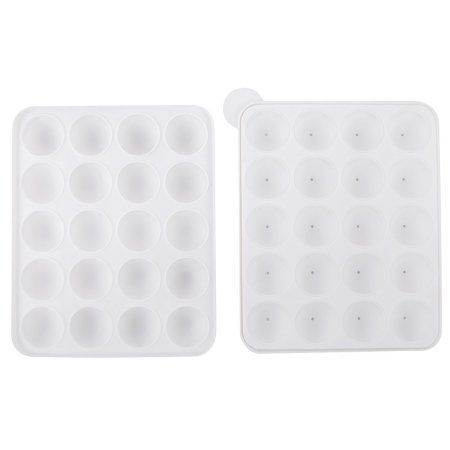 S-CHIEF Форма силиконовая для пирожных 22 x 18 x 3.8 см "Кейкпопсы" - 20 ячеек SPC-0337