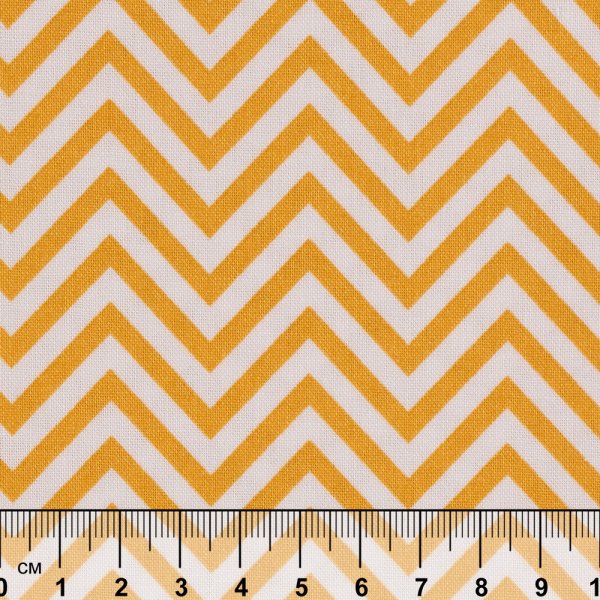 Ткань для пэчворка PEPPY БАБУШКИН СУНДУЧОК 50 x 55 см 140 ± 5 г/м2 100% хлопок БС-14 зигзаг ярко-желтый
