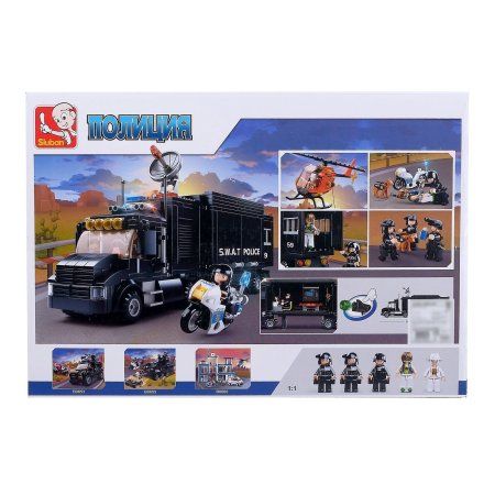Конструктор Полиция "Мобильный штаб" 540 деталей SIM-4192643