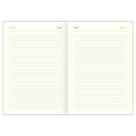 Ежедневник недатированный A5 136л. BG "Glitter. White" твердый переплет, диз. картон, на резинке, карман, белый RE-DuA5_61212