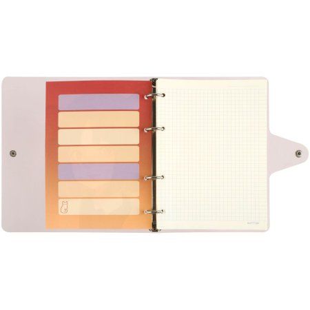 Тетрадь на кольцах 120л. A5 MESHU "Neko" клетка, с пластиковой обложкой RE-MS_50663