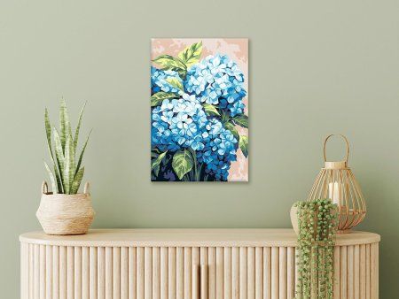 Набор для раскрашивания по номерам (холст на подрамнике) ФРЕЯ 30 х 20 см "Воздушная гортензия" PNB/PS-281