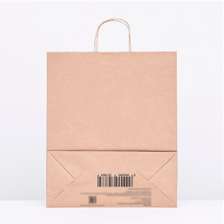 Пакет бумажный "Крафт" с кручеными ручками 35 х 15 х 42 см 90 г/м2 SIM-9935788
