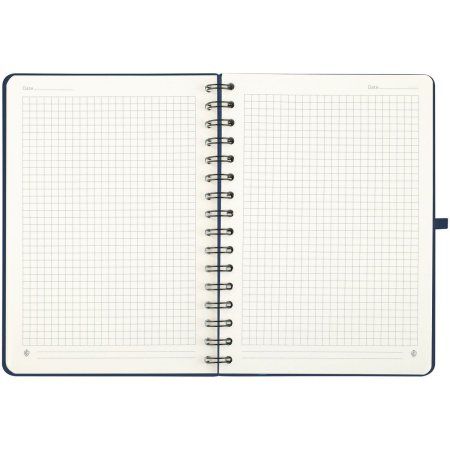 Записная книжка А5 96л. Greenwich Line "Just start. Blue" кожзам, на гребне, твердая обложка, тиснение фольгой, с петлей для ручки RE-NA5с_51432