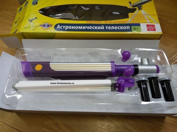 Телескоп 20х, 40х, 60х Edu-Toys TT-TS302