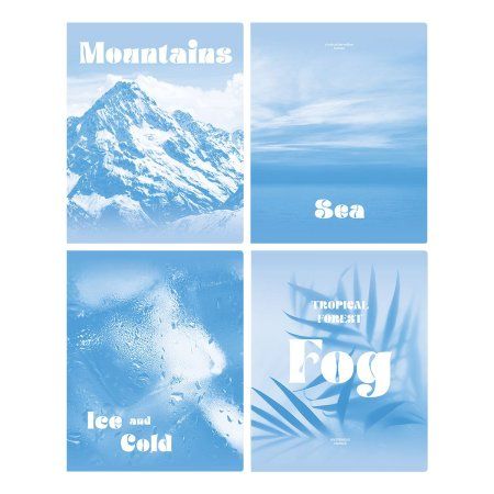Тетрадь 96л. A5 клетка BG "Blue collection" soft-touch ламинация RE-Т5ск96_лс 11959