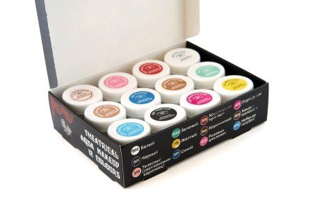 Набор аквагрима театрального Аква-колор 12 цв x 20 мл К3229 Набор аквагрима театрального Аква-колор 12 цв x 20 мл К3229