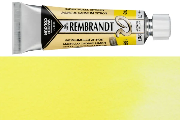 Краска акварельная REMBRANDT туба 10 мл №207 Кадмий желтый лимонный RT05012070