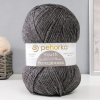 Пряжа Пехорская ПТ "Молодежная" 91% акрил, 9% полиамид 1 х 200 г 280 ± 14 м №435 антрацит PEH-MOL-435