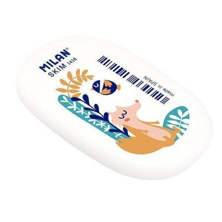 Ластик овальный MILAN "1416" Story Time 64 x 40 x 9 мм, рисунок ассорти ML-CNM1416STM