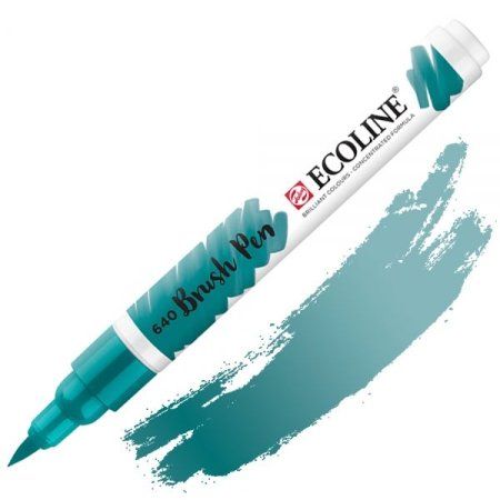 Маркер акварельный ECOLINE кисть №640 Синевато-зеленый MP11506400