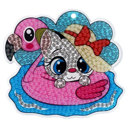 Алмазная мозаика, брелок ТРИ СОВЫ "Кошечка" картонный конверт RE-АМБ_48254