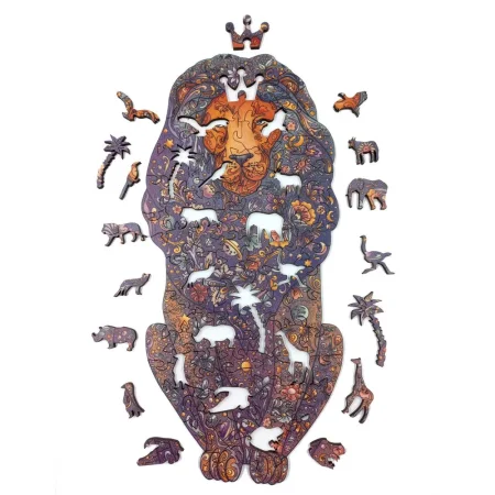 Деревянный пазл "Вселенский Лев" МДФ UD-HD20031