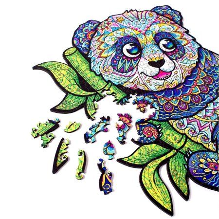 Деревянный пазл с двухслойной крышкой Панда M (2022) MAGZ114-2