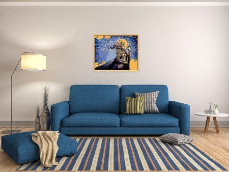 Набор для раскрашивания по номерам (с краской-металлик) ФРЕЯ 50 х 40 см "Душа воина" PNB/PLZ-131