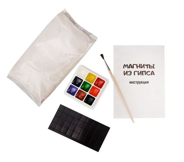 Набор для создания фигурки из гипса "Строительная техника" на магните KOR-04489