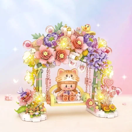 Конструктор LOZ "Качели в цветах" IT-1352_MK