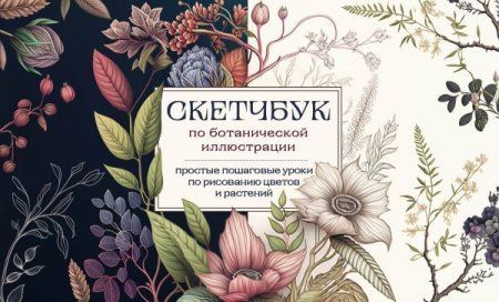 Книга: Скетчбук по ботанической иллюстрации. Простые пошаговые уроки по рисованию цветов и растений EKS-792091