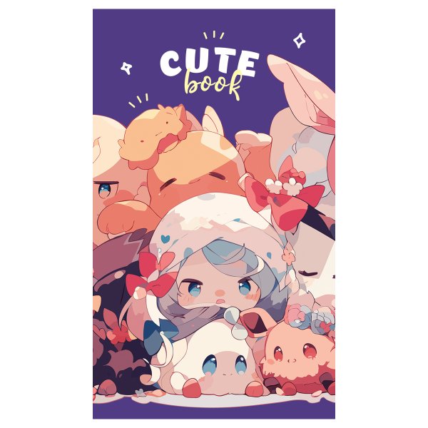 Блокнот A7 48л. BG "Cute anime" на склейке RE-Б7ск48_12764