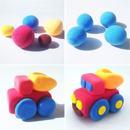 Набор для лепки из легкого пластилина Мульти-Пульти "Машинка" RE-НЛП_41899