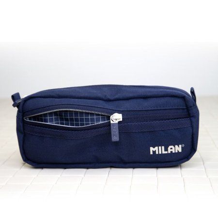 Пенал 2 отделения MILAN "1918" 21 x 8.5 x 6.1 см, синий ML-081148SNCB