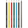 Карандаши цветные пластиковые Красин "Эволюция" 6 цв + 1 ч/г HB, заточенные, картон, европодвес RE-КР-060500