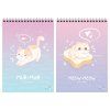 Блокнот А5 60л. MESHU "Cute kitty" на гребне, пластиковая обложка RE-MS_55025