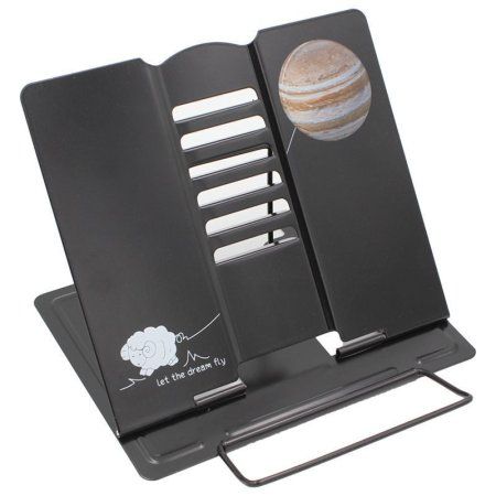 Подставка для книг ArtSpace "Планеты" регулируемый угол наклона, черная RE-297431 Подставка для книг ArtSpace "Планеты" регулируемый угол наклона, черная RE-297431