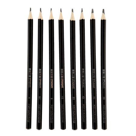 Набор чернографитных карандашей Стихия 8 шт в картонной упаковке MPST03007