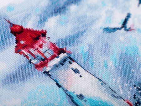 Набор для вышивания PANNA Маяк в шторм 23 х 20 см MT-7335