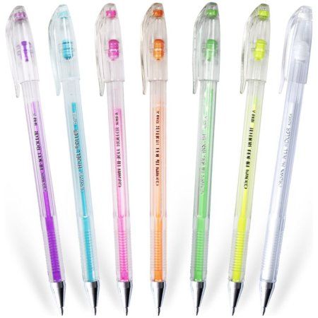 Набор гелевых ручек Crown "Hi-Jell Pastel" 7 шт 7 цв 0.8 мм, блистер RE-HJR-500PSET-7